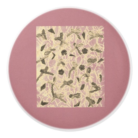 Verzierte Floating Bows Keramikknauf (Vorderseite)