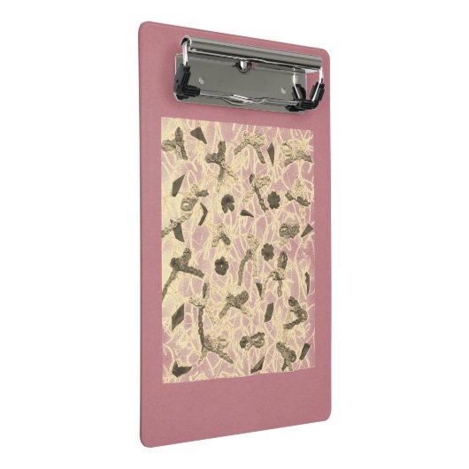 Verzierte Floating Bows Mini Klemmbrett (Schrägansicht)