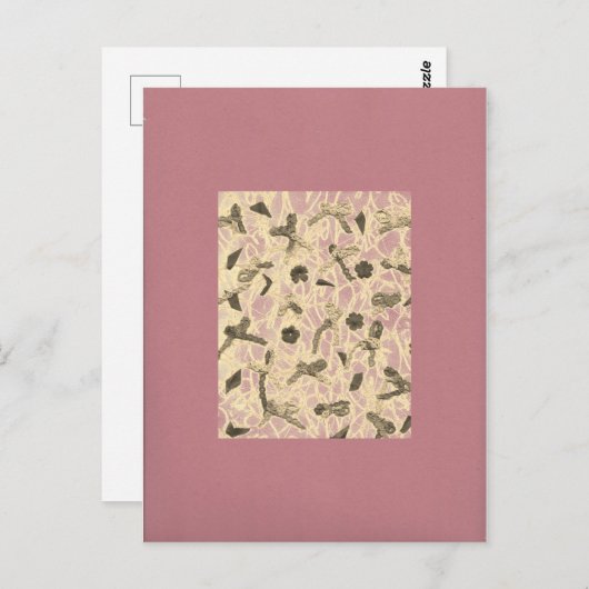 Verzierte Floating Bows Postkarte (Vorne/Hinten)