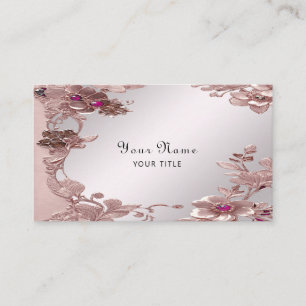Verzierte florale Business Card Visitenkarte