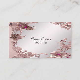 Verzierte florale Business Card Visitenkarte
