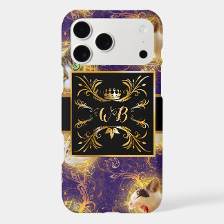 Verzierte florale Monogramm Niedliche Katze - Roya