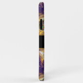 Verzierte florale Monogramm Niedliche Katze - Roya Case-Mate iPhone Hülle (Hinten/Rechts)