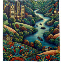 "Verzierte Flusslandschaft"