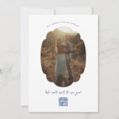 Verzierte Foto-Rahmen Save The Date (Rückseite)