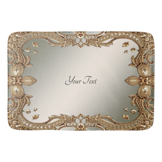 Verzierte Frame Bath Mat Badematte (Vorderseite)