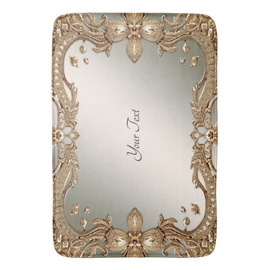 Verzierte Frame Bath Mat Badematte (Vorderseite Vertikal)