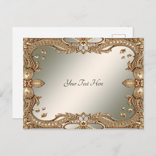 Verzierte Frame Postkarte (Vorne/Hinten)