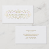 Verzierte | Geschäfts-Karten Visitenkarte (Vorne/Hinten)