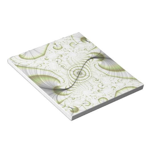 Verzierte Geschenke in weißer minimalistischer Aus Notizblock (angewinkelt)