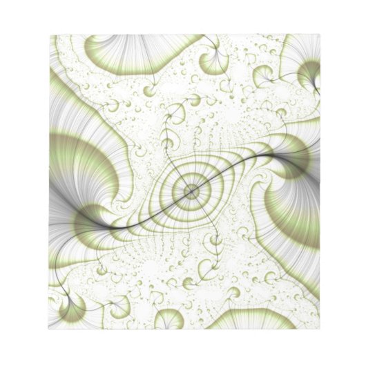 Verzierte Geschenke in weißer minimalistischer Aus Notizblock (Vorderseite)