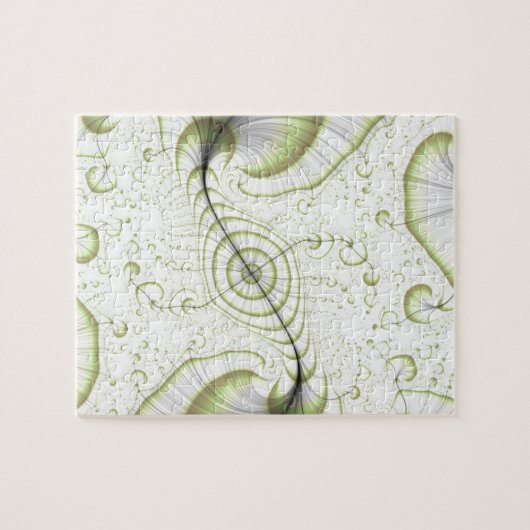 Verzierte Geschenke in weißer minimalistischer Aus Puzzle (Horizontal)