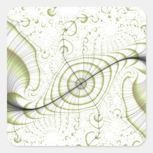 Verzierte Geschenke in weißer minimalistischer Aus Quadratischer Aufkleber (Vorderseite)