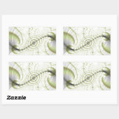 Verzierte Geschenke in weißer minimalistischer Aus Rechteckiger Aufkleber (Blatt)