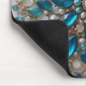 Verzierte Glas- und Stein-Mauspad 4 Mousepad (Ecke)