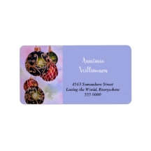 VERZIERTE GOLD-CHRISTMAS-ORNAMENADRESSE