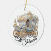 Verzierte Gold- und Blue-Carriage - kundenspezifis Keramik Ornament (Links)