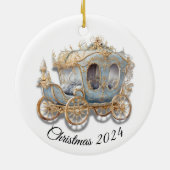 Verzierte Gold- und Blue-Carriage - kundenspezifis Keramik Ornament (Hinten)