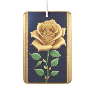 Verzierte Goldene Rose Autolufterfrischer