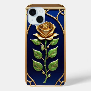 Verzierte Goldene Rose Case-Mate iPhone Hülle