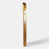 Verzierte Goldene Rose Case-Mate iPhone Hülle (Rückseite / Links)