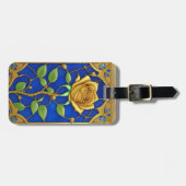Verzierte Goldene Rose Gepäckanhänger (Vorderseite horizontal)