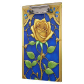 Verzierte Goldene Rose Klemmbrett (Links)