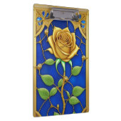 Verzierte Goldene Rose Klemmbrett (Rechts)