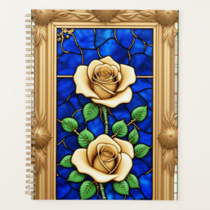 Verzierte Goldene Rose Planer