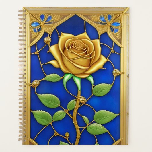 Verzierte Goldene Rose Planer (Vorderseite)