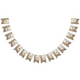 Verzierte Goldgirlande-Wimpelflagge Wimpelkette