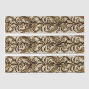 Verzierte Goldverzierung Fleur de Lis-Rahmen-Decou Seidenpapier