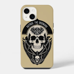 💀 Verzierte gotische Schädel mit aufwendiger Fili iPhone 14 Hülle