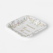 Verzierte Grace Pastel Blush Brautparty Pappteller (Gewinkelt)