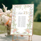 Verzierte Grace Pastel Blush Flora Seekarte Einladung