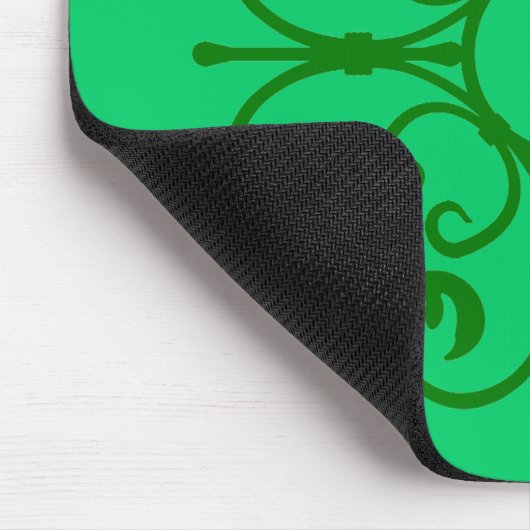 Verzierte Green Ironwork über grüne Mousepad (Ecke)