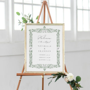 verzierte Grenzhochzeit aus dem 19. Jahrhundert Wi Poster