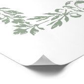 verzierte Grenzhochzeit aus dem 19. Jahrhundert Wi Poster (Ecke)