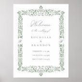 verzierte Grenzhochzeit aus dem 19. Jahrhundert Wi Poster (Vorne)