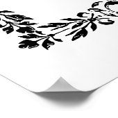 verzierte Grenzhochzeit aus dem 19. Jahrhundert Wi Poster (Ecke)