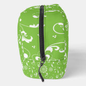 VERZIERTE GRÜNE UND WEISSE BLUME UND BLÄTTER WASCHBEUTEL (Rechts)