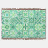 Verzierte grüne und weiße Fliesen Decke (Vorderseite)