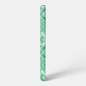 Verzierte grüne und weiße Fliesen Samsung Galaxy Hülle (Linke Seite)