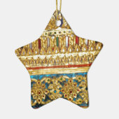 Verzierte Hand machte thailändische Keramiken in Keramik Ornament (Links)