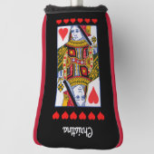 Verzierte Herzkönigin spielen Herz Golf Headcover (Rotieren 90)