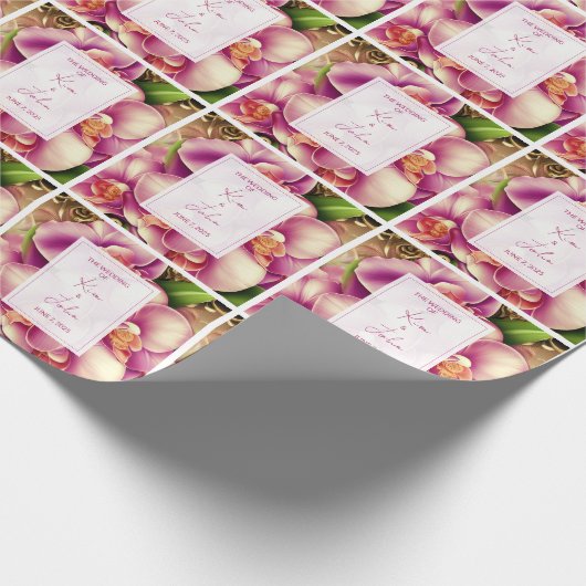 Verzierte Hochzeit Geschenkpapier (Ecke)