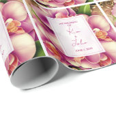 Verzierte Hochzeit Geschenkpapier (Rolleneckpunkt)