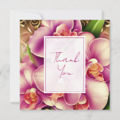 Verzierte Hochzeit Personalisiert Dankeschön Karte (Vorderseite)