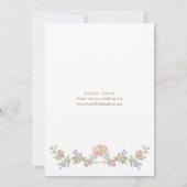 Verzierte Hochzeit von Grace Pastel Blush Einladung (Rückseite)