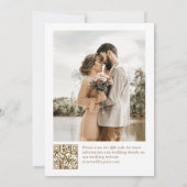 Verzierte Hochzeit von Grace Pastel Blush Foto Save The Date (Rückseite)